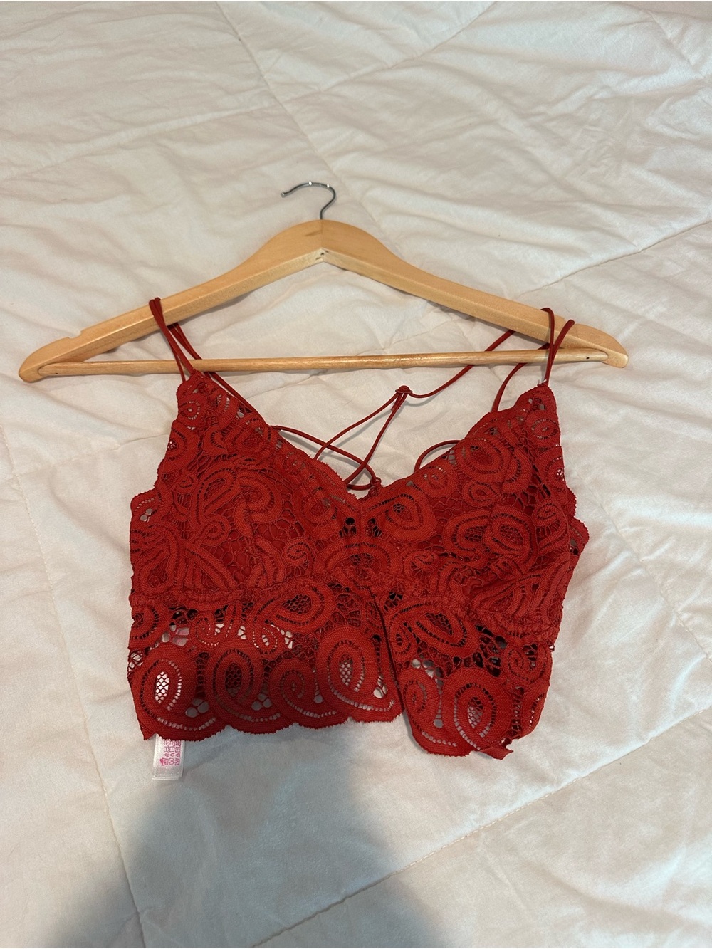 Victoria's Secret PINK Red Lace Bralette